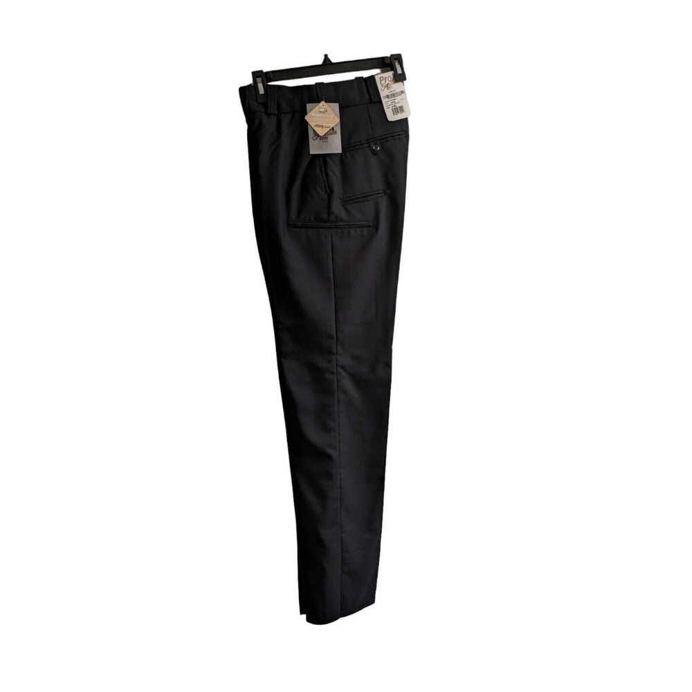 Flying Cross BLACK Uniform Pants Women's 6 REG NWT No Hem Supercrease ProX Fit